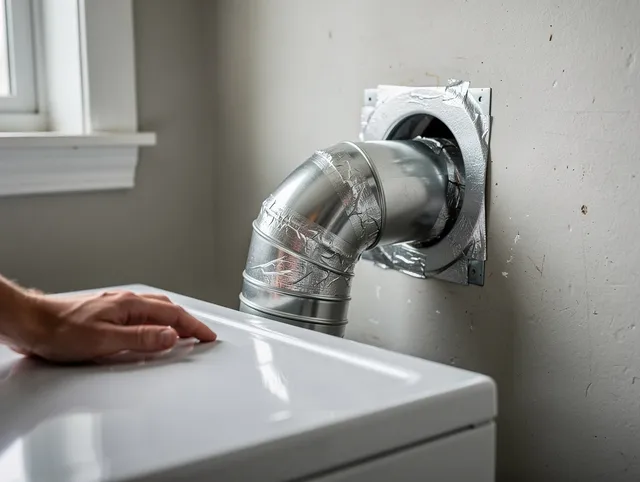 Westerville Dryer Vent Cleaning expert performing professional dryer vent repair and installation in Westerville