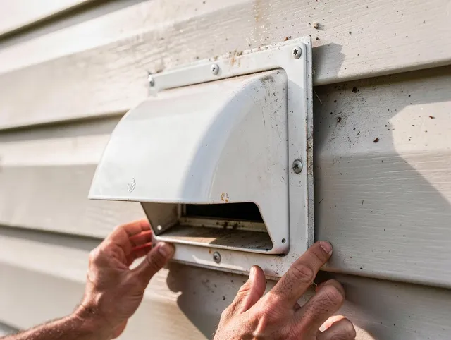 Westerville Dryer Vent Cleaning technician delivering thorough residential dryer vent cleaning service in Westerville